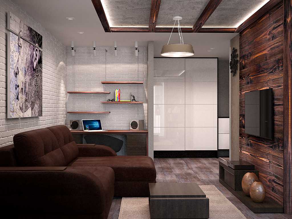 Дизайн однокомнатной квартиры 35 кв м: фото в современном стиле - ремонт квартир фото