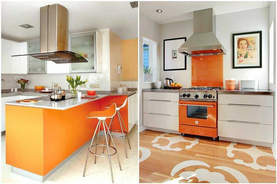 Оранжевая кухня в интерьере: 70 фото, идеи дизайна