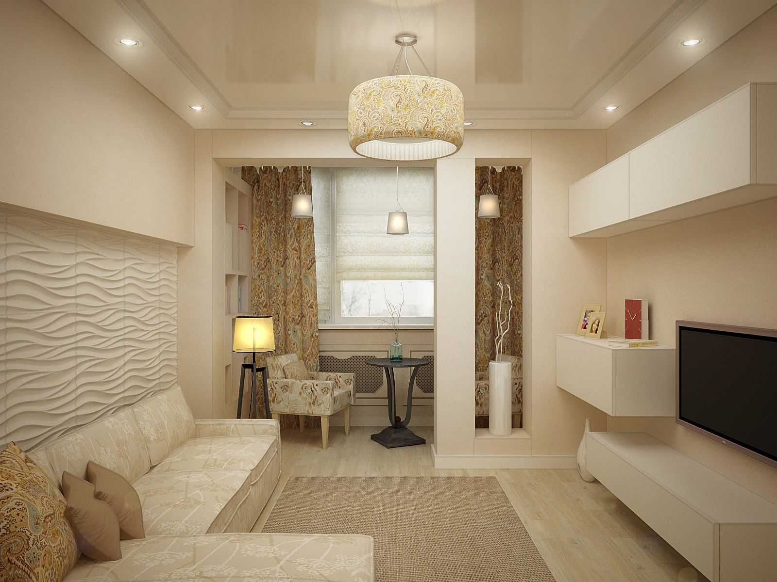 Дизайн спальни-гостиной: 18 готовых проектов – 43 фото