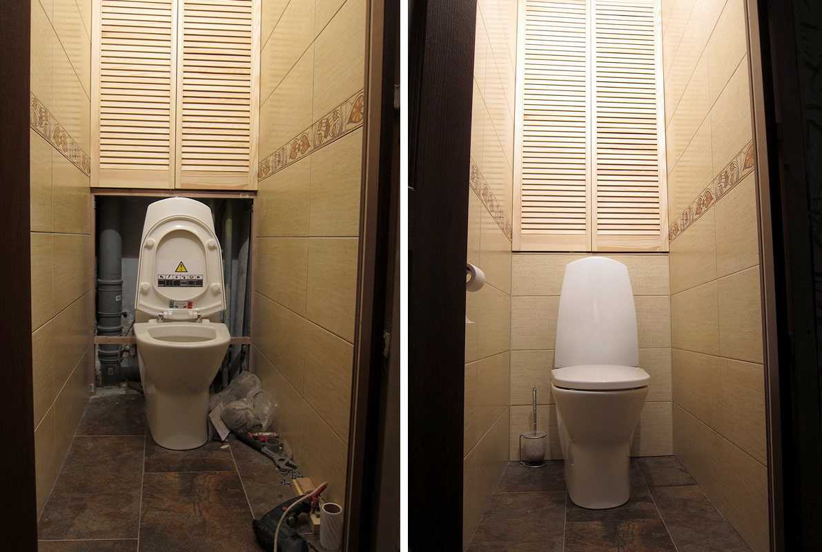 Сантехнический шкаф в туалет: дверцы для шкафчика за унитазом и технического люка на стену