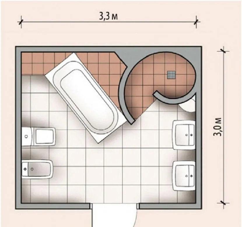 Планировка ванной комнаты: на что следует обратить внимание