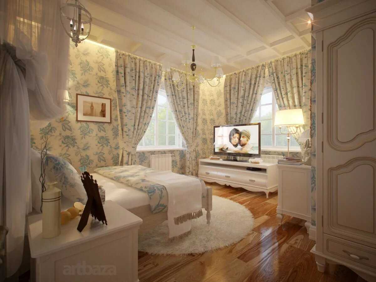 Интерьер спальни в стиле прованс: 150+ (фото) красивого дизайна