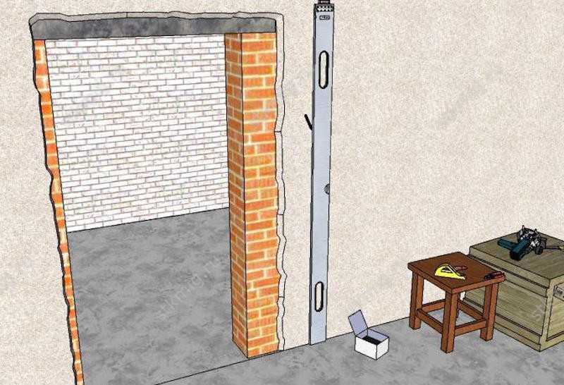 Как перенести дверной проем в кирпичной стене?