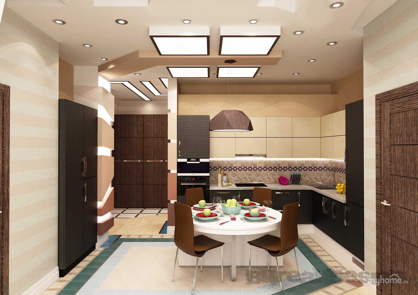 Кухня в коридоре: как совместить, дизайн прихожей, планировка в частном доме | дизайн и фото