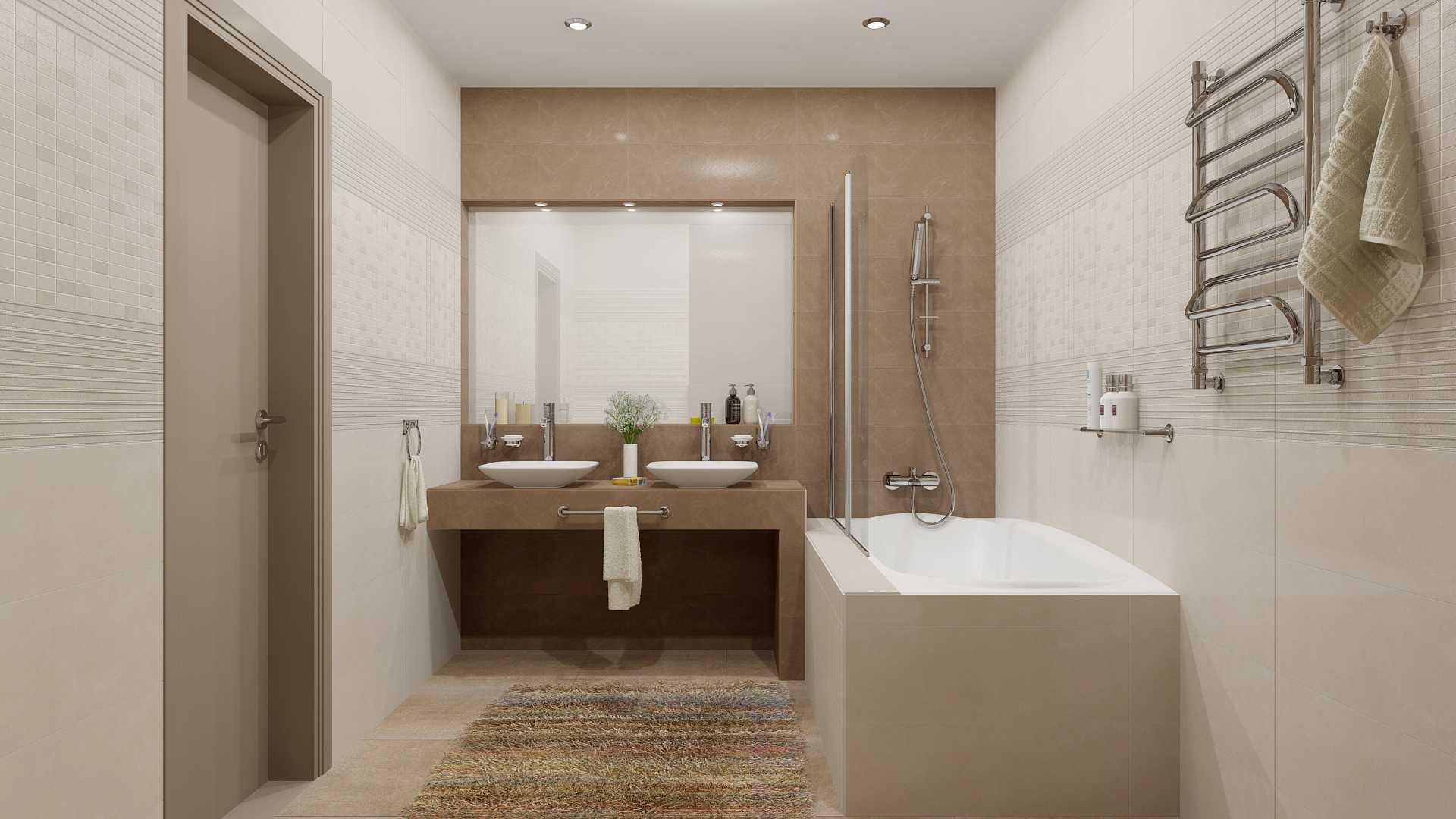 Рассказываем, как стильно оформить дизайн серо-белой ванной комнаты: идеи для отделки и декора