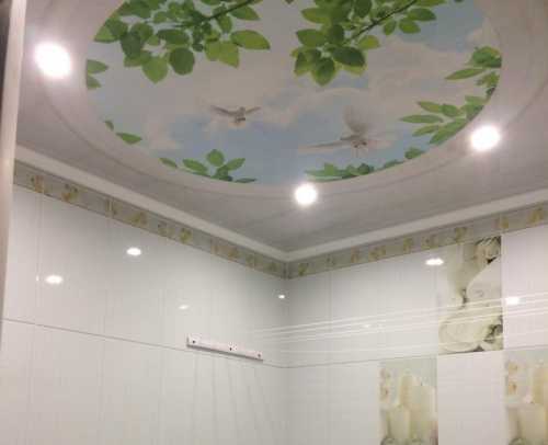 Пластиковый потолок в ванной - 99 фото оригинальных вариантов отделки потолка из пвх