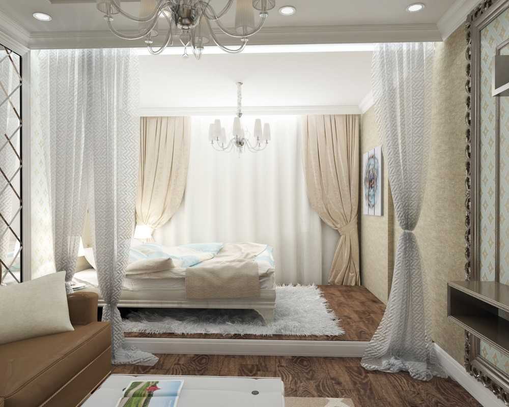 Дизайн спальни-гостиной: 18 готовых проектов – 45 фото