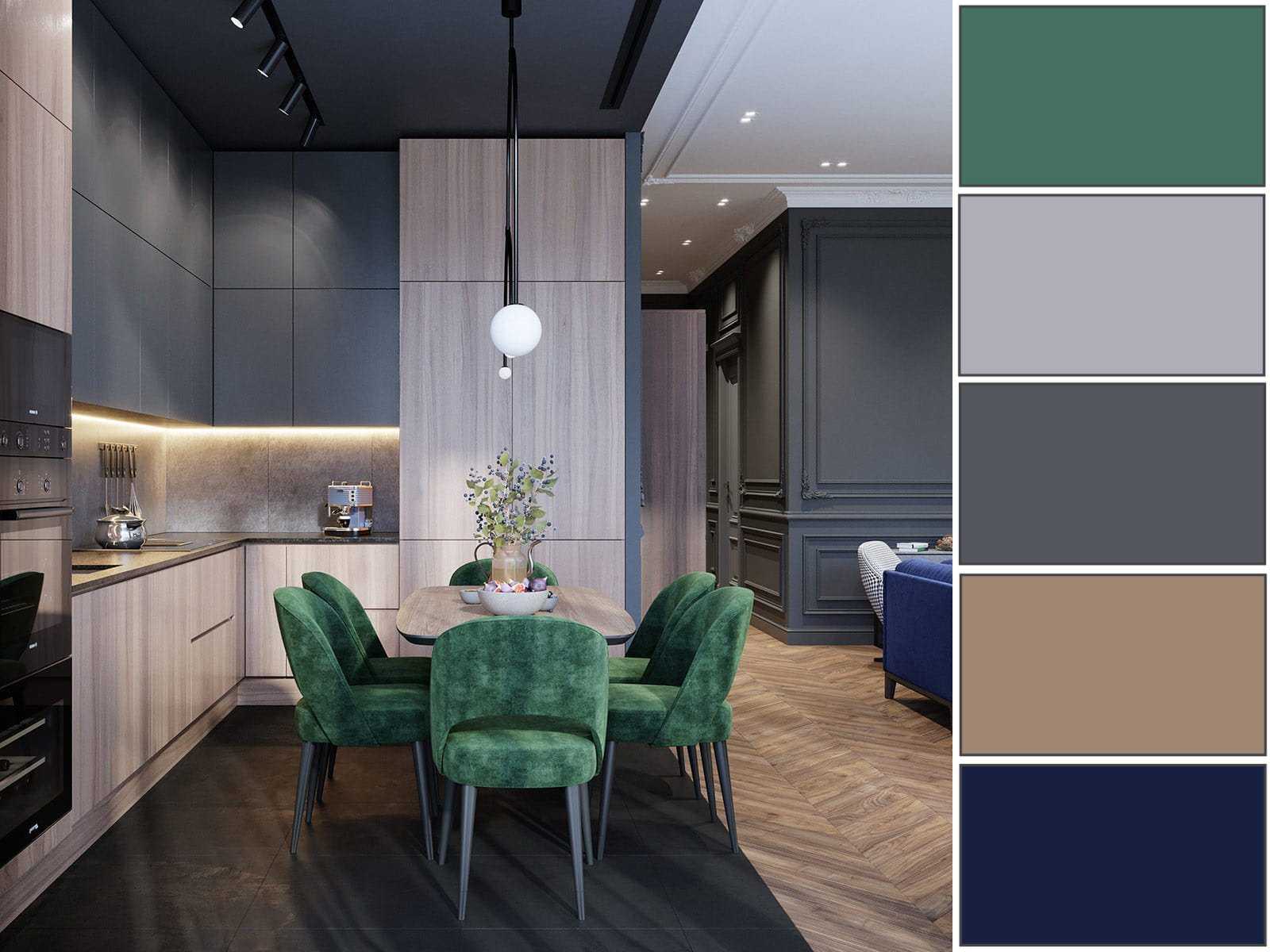 Сочетание цветов в интерьере: таблицы комбинаций оттенков и 100+ идеальных палитр для дизайна — дом&стройка