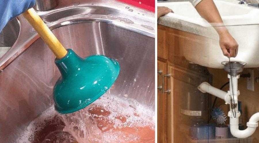 Как прочистить засор в раковине на кухне — что делать, если засорилась раковина и какие использовать средства