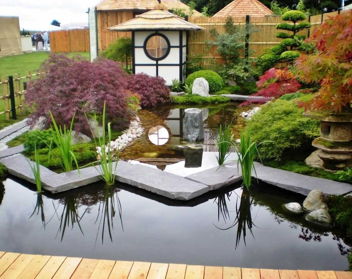 Сад в японском стиле - 84 фото примеров интерьера