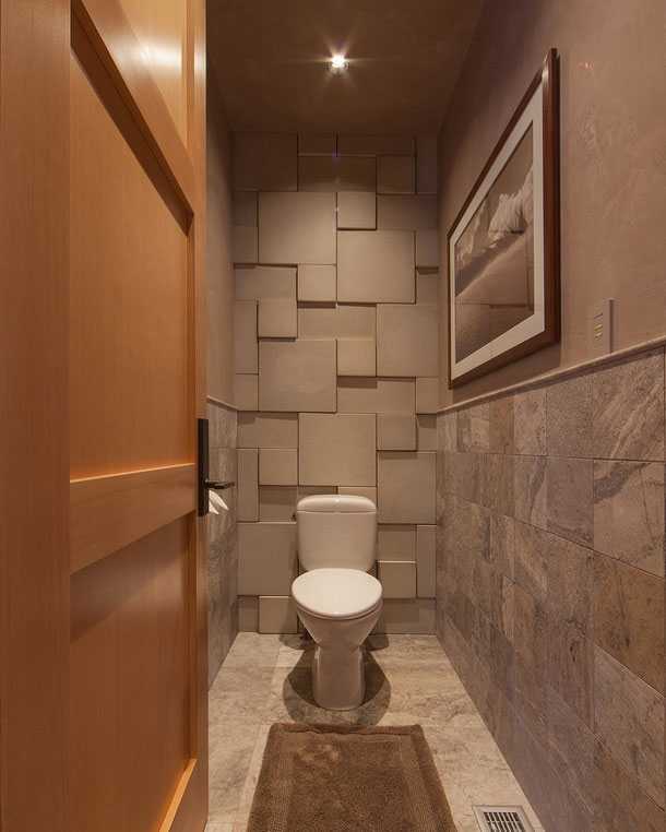 Интерьер туалета маленького размера, фото разных вариантов дизайна