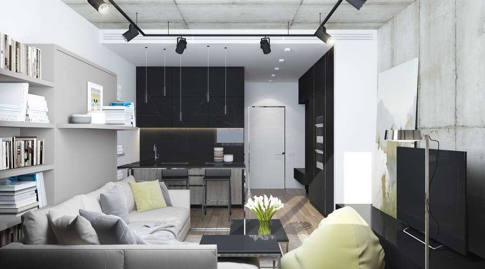 Дизайн студии 25 кв м: фото интерьеров реальных квартир