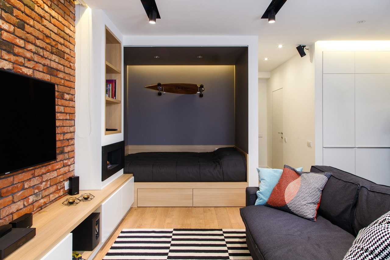 Дизайн однокомнатной квартиры 35 кв.м