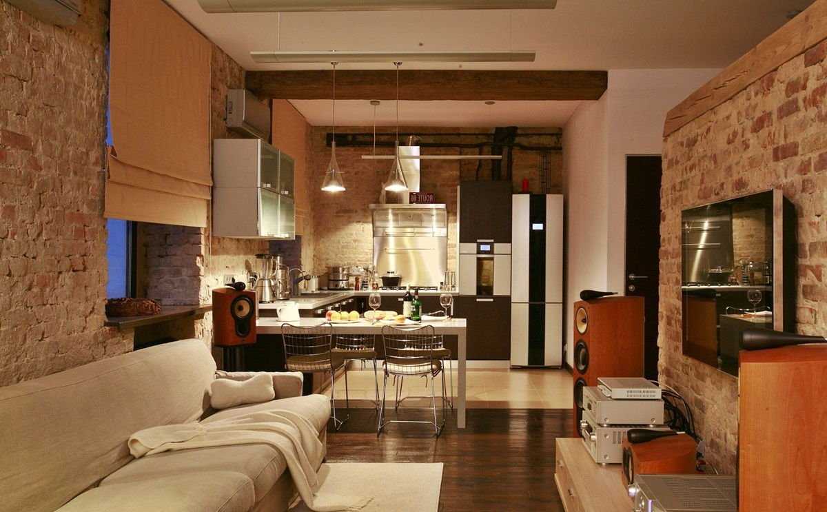 Урбанистический шик кухонь в стиле лофт – 255+ (фото) индустриальной атмосферы