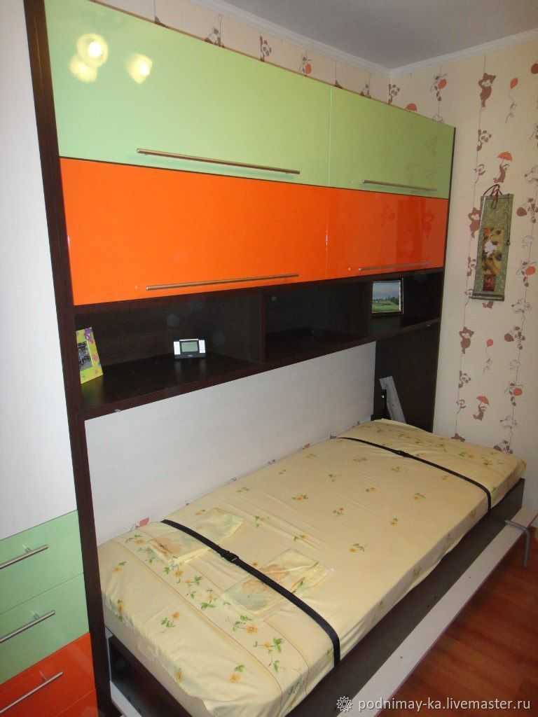 Примеры интерьеров со встроенными в стену или шкаф кроватями: 50 фото