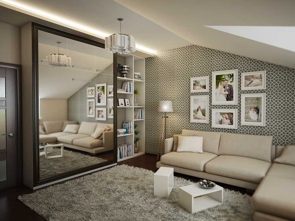 Идеи для дизайна гостиной в квартире на 20 квадратов