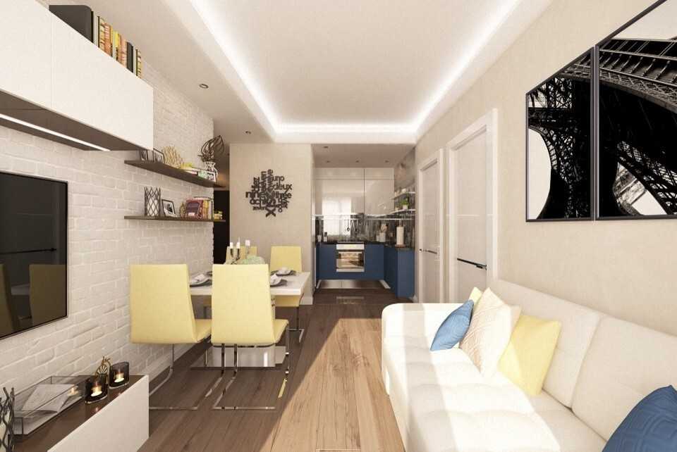 Проекты квартир с интерьером 60 кв м