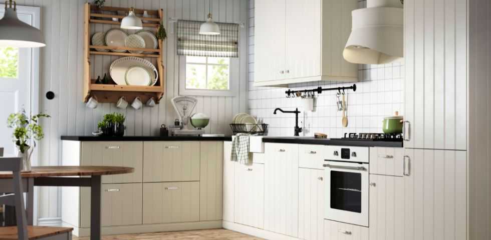 Кухни икеа в интерьере: готовые решения, реальный дизайн с деревянной столешницей, декор металлической, зеленой, синей и белой маленькой кухни
 - 22 фото