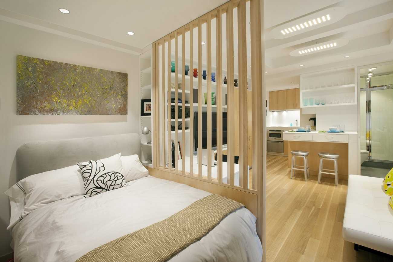 Дизайн комнаты 20 метров гостиная-спальня: фото интерьеров комнаты, проект совмещенной, зонирование от кухни