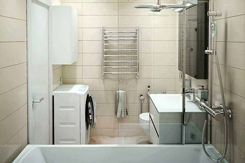 Дизайн ванной 5 кв. м: 13 готовых решений | 19 фото