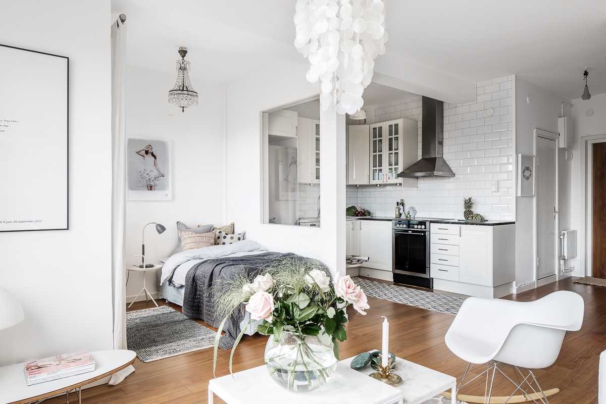 Дизайн квартиры в белом цвете: в современном стиле, с деревом, классика, в стиле лофт, минимализм, фото