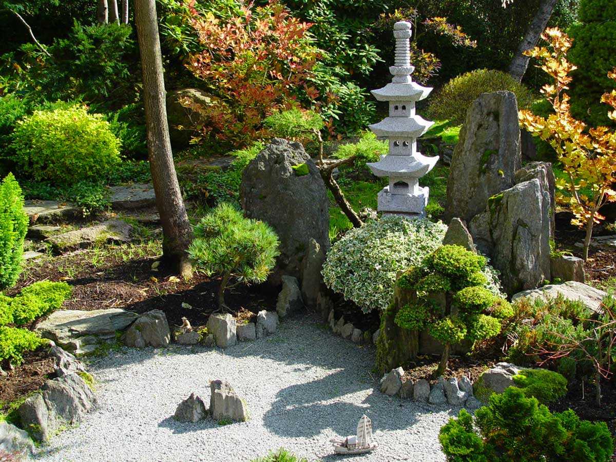 Сад в японском стиле - сад и клумба