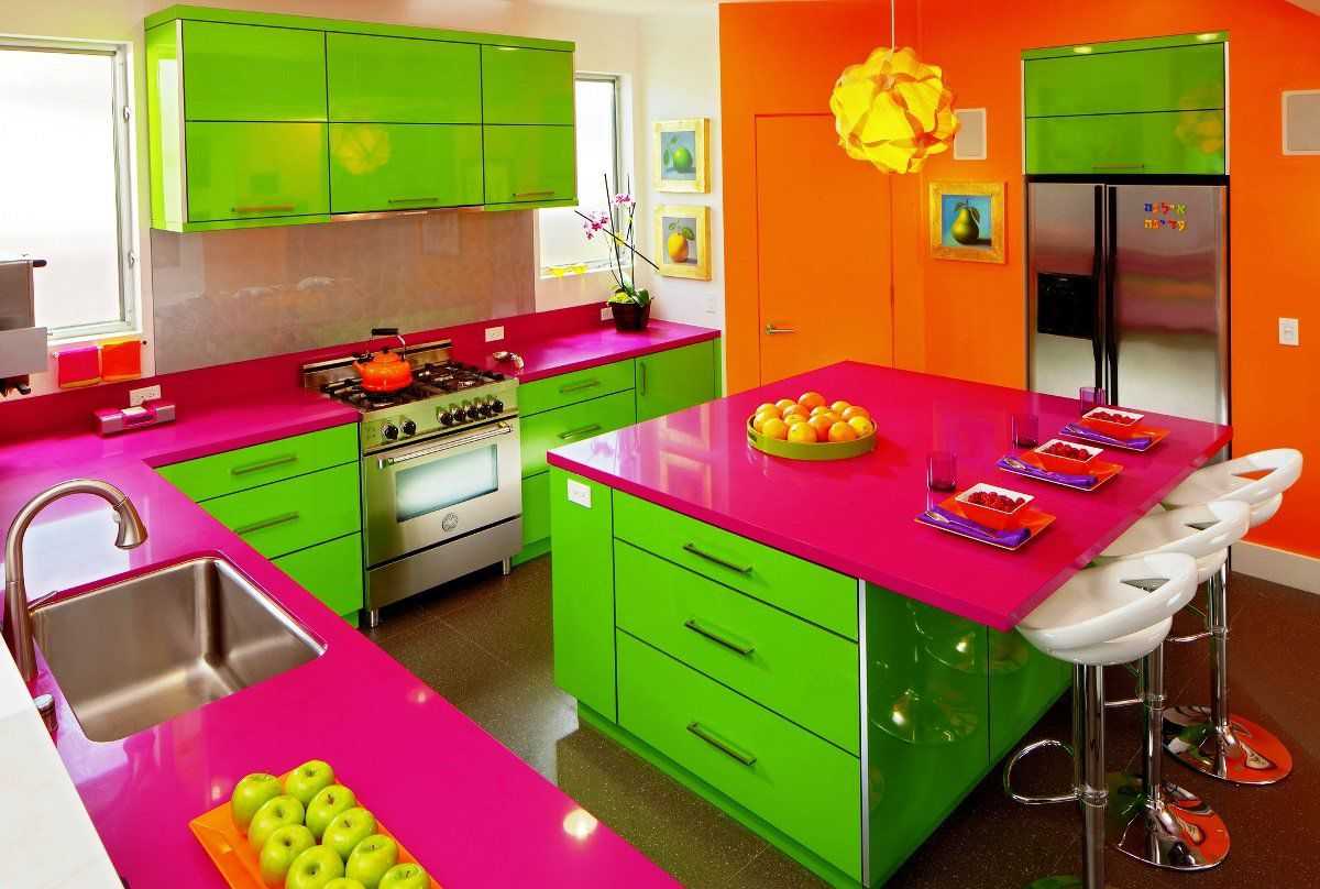 Как подобрать цвет столешницы для кухонного гарнитура? | домфронт