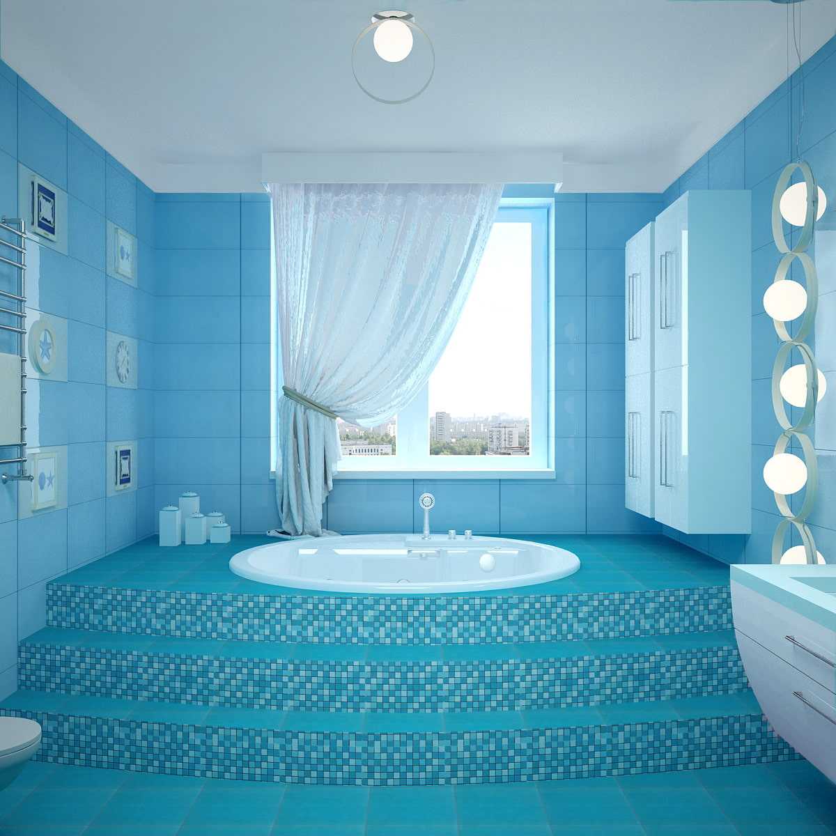 Ванная в голубом цвете — 85 фото современных цветовых сочетаний