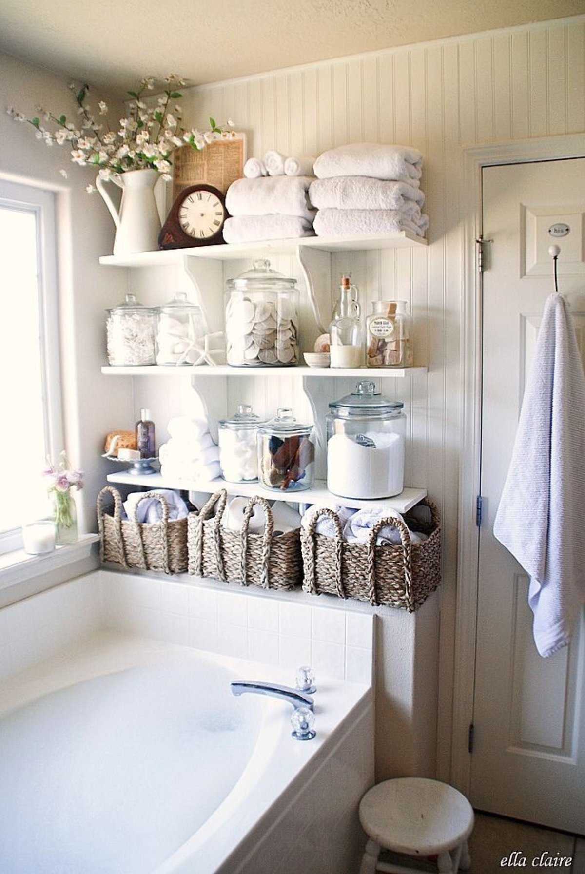 Системы хранения для ванной комнаты: идеи для расчесок, шампуней, под раковиной