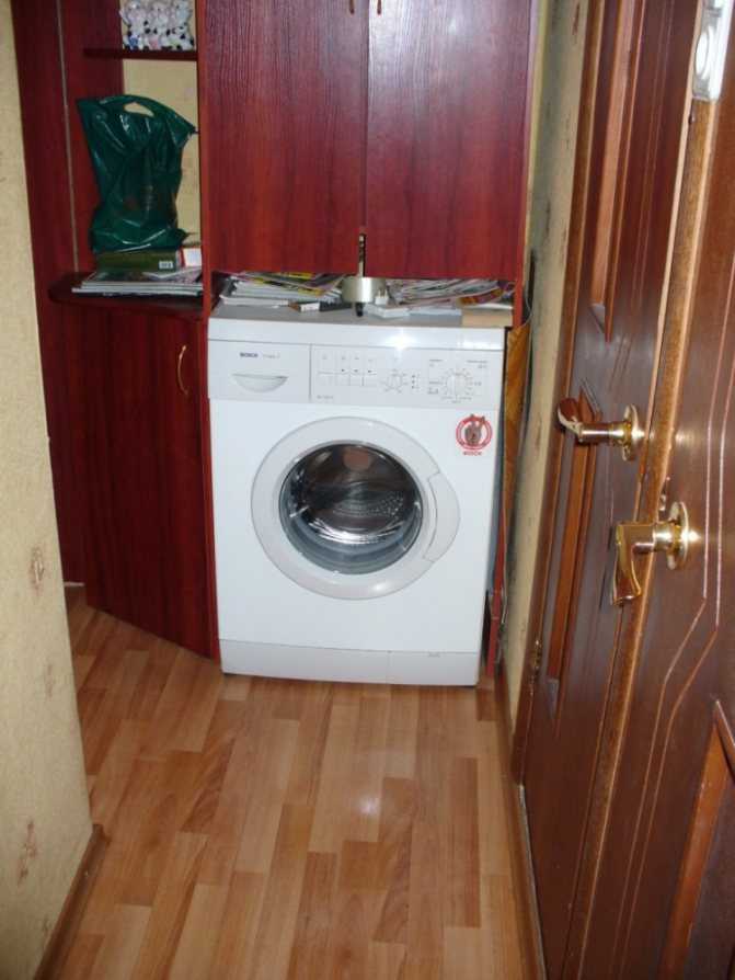 Можно ли установить стиральную машину в коридоре - все о стиральных машинах