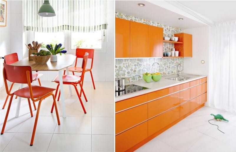 Оранжевая кухня: фото 190 удачных идей оформления дизайна кухни, венге и другие оттенки