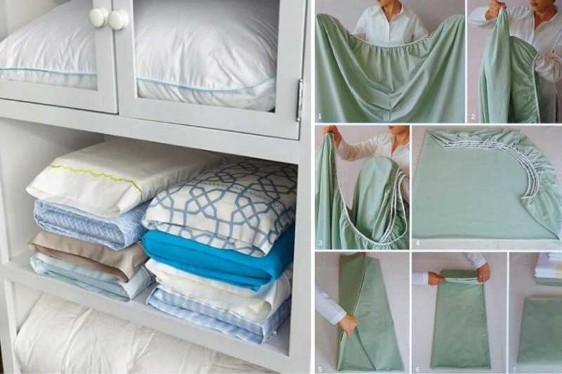 Как компактно сложить постельное белье: идеи хранения, полезные лайфхаки, видео