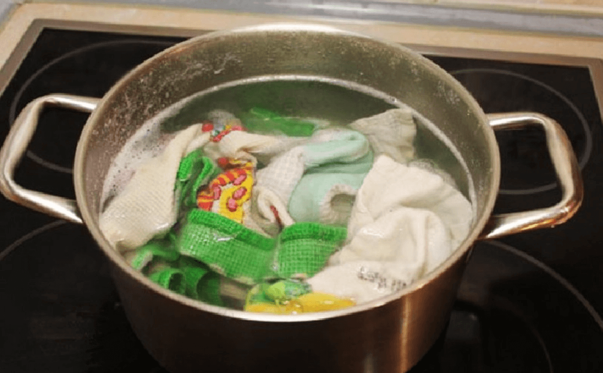 Как отбелить кухонные полотенца в домашних условиях маслом или кипячением