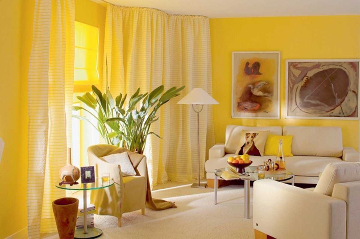 Желтый цвет в интерьере: обои, мебель, детские, ванные, кухни, спальни и гостиные в желтых тонах