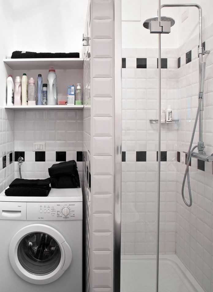 Дизайн ванной комнаты с душевой кабиной: фото в интерьере, варианты обустройства