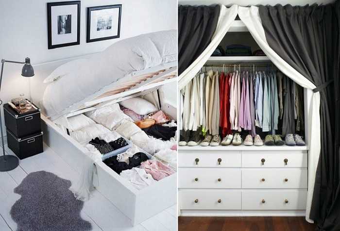 Хранение зимней одежды в маленькой квартире