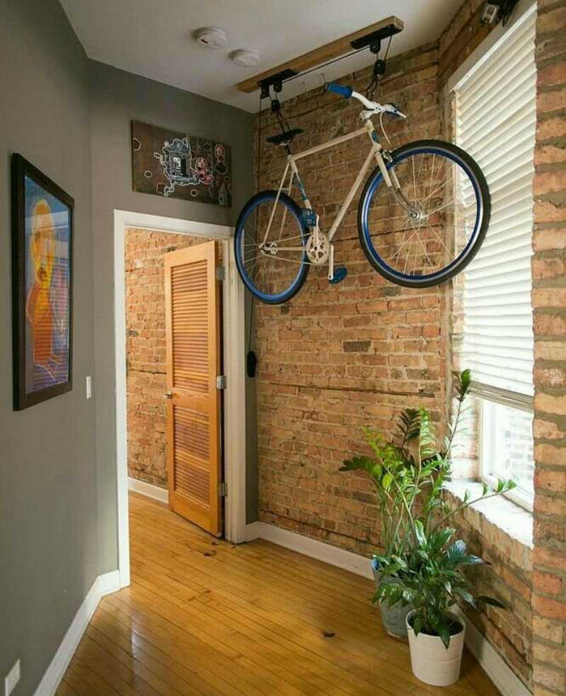 Хранение велосипедов в квартире: места и идеи с фото