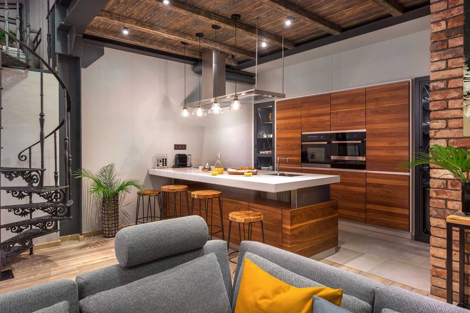22 фото кухни-гостиной в стиле лофт: идеи дизайна, цветовые решения и выбор мебели