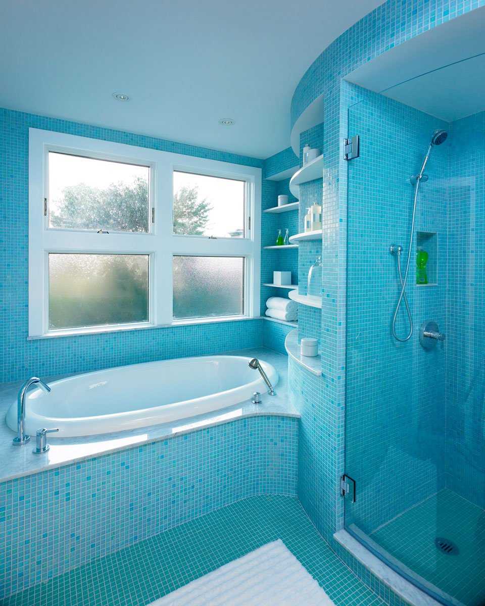 Ванная в бирюзовом цвете - 70 лучших фото современного интерьера