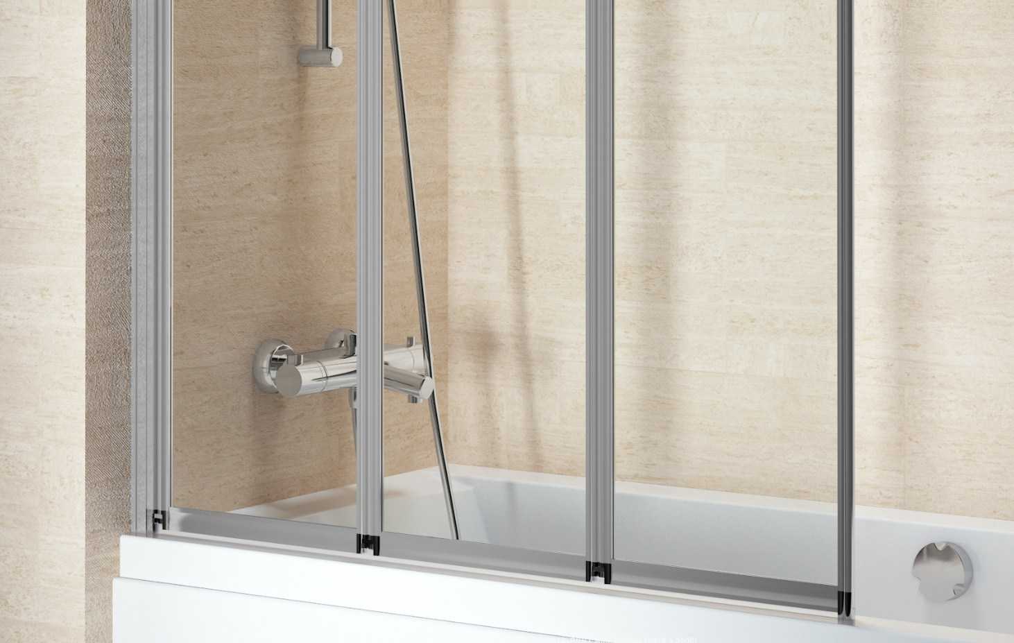 Шторка стеклянная для ванной: надежная и практичная защита от влаги