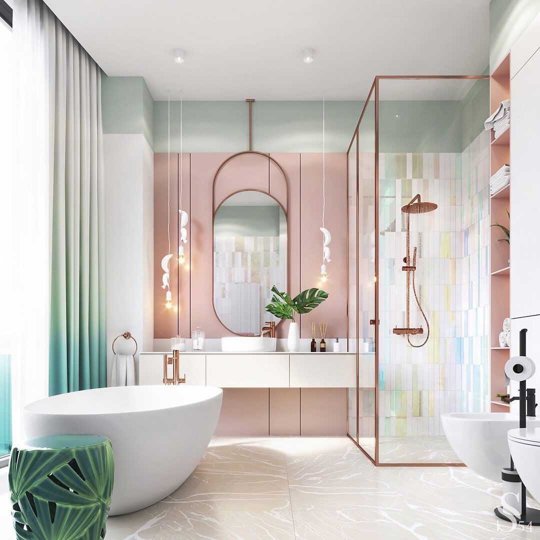 Дизайн ванной комнаты 2021 года: примеры красивого и современного оформления интерьера в ванной (135 фото)