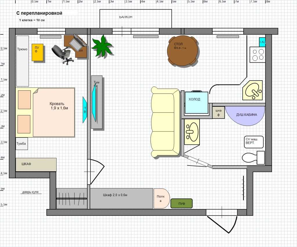 Идеи перепланировки двухкомнатной квартиры в трехкомнатную.